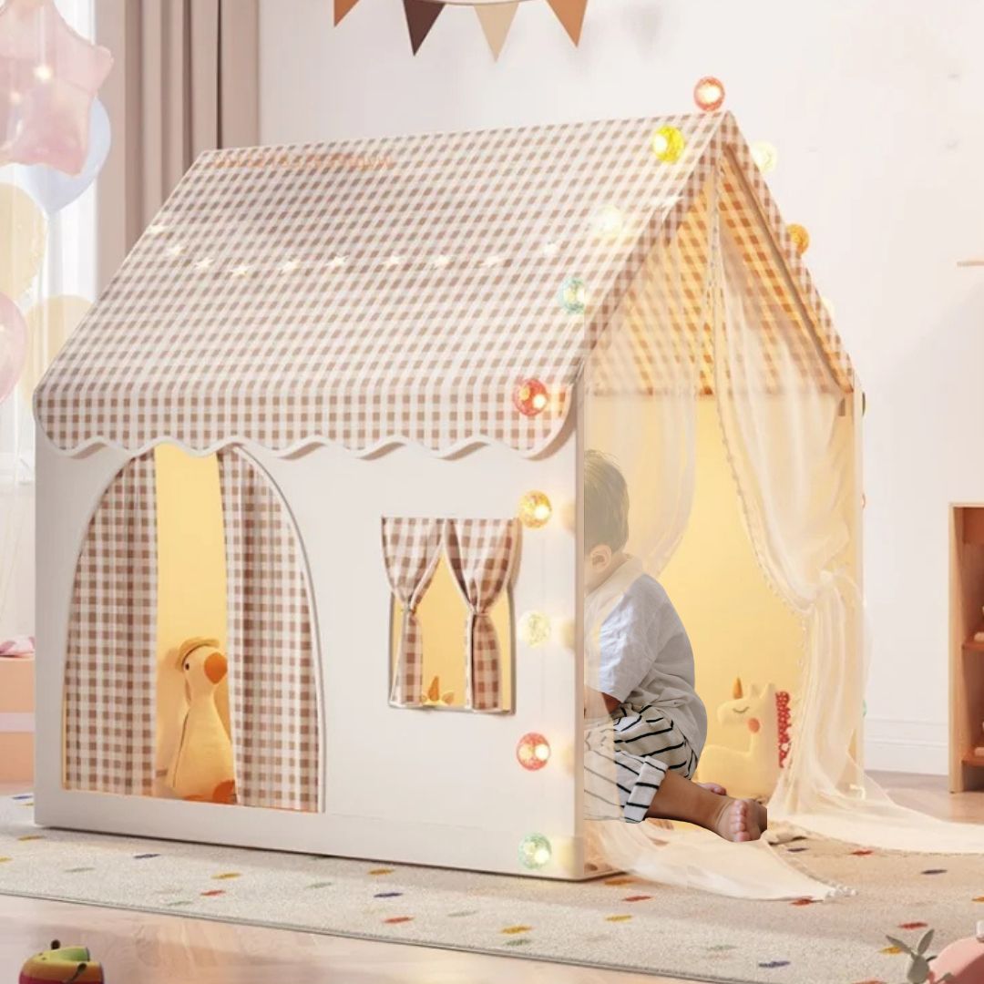 WonderHaven™ – Opvouwbaar Kinderhuisje met Deuren – Ruim Speelplezier Binnen & Buiten