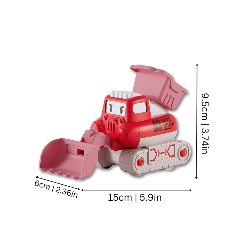 BuildRacers™ – Push & Go Bouwvoertuigen – Educatief Speelgoed voor Peuters