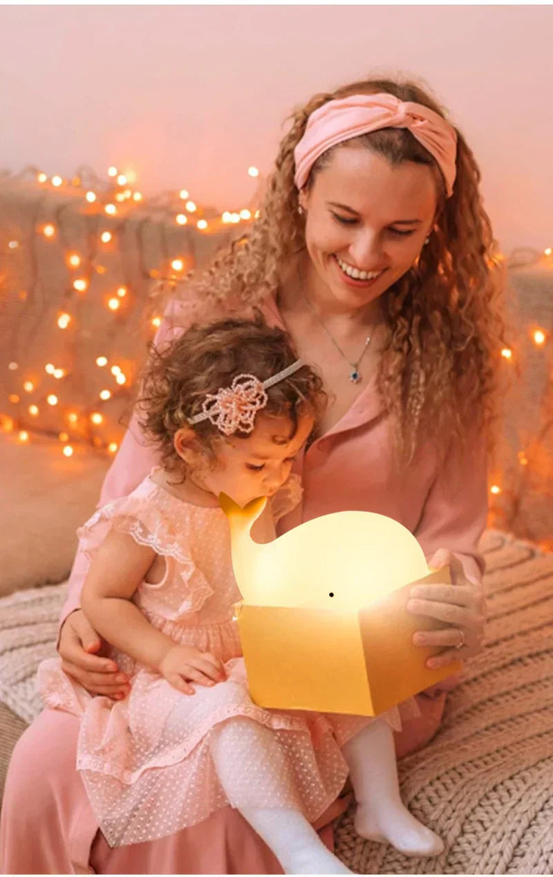 LumiWal™ – Schattig Walvis Nachtlampje – Rustgevende LED Verlichting voor Kinderkamers