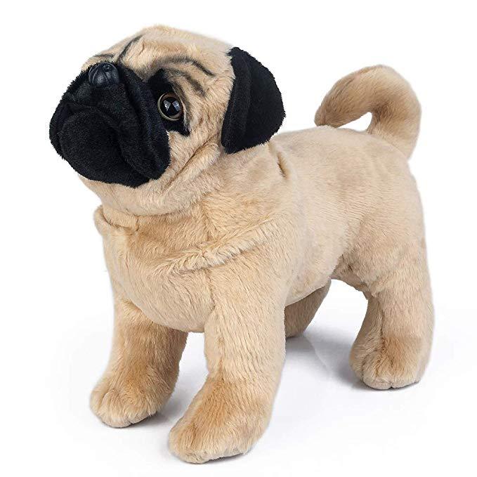SnugPug™ – Realistische Mopshond Knuffel – Zacht Pluche Speelgoed