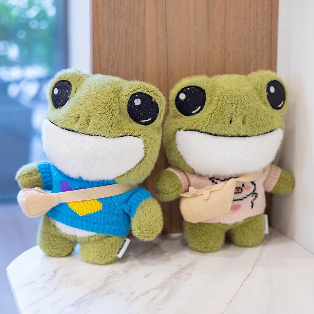 HoppyHug™ – Schattige Kikkerknuffel met Tas – Zachte Pluche Vriend
