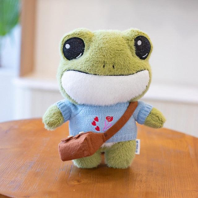 HoppyHug™ – Schattige Kikkerknuffel met Tas – Zachte Pluche Vriend