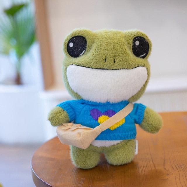 HoppyHug™ – Schattige Kikkerknuffel met Tas – Zachte Pluche Vriend