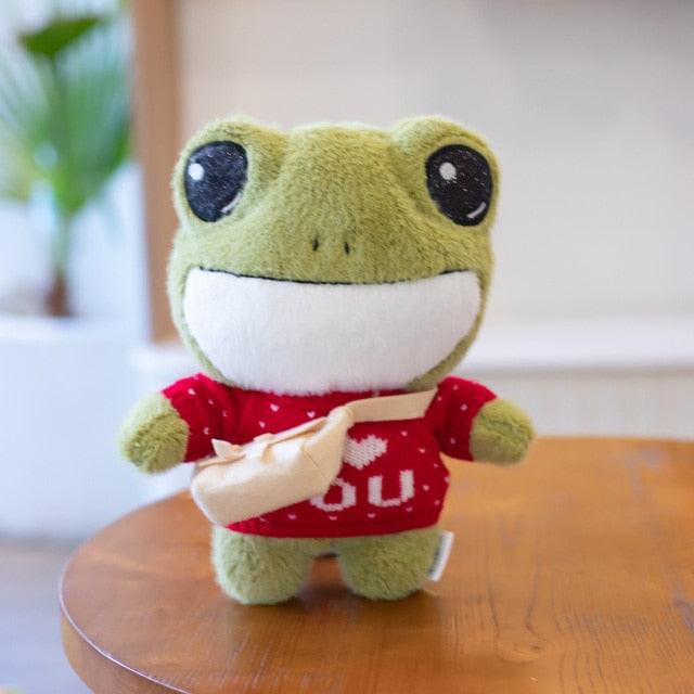 HoppyHug™ – Schattige Kikkerknuffel met Tas – Zachte Pluche Vriend
