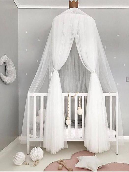 DreamDome™ – Ronde Hemel voor Babybed – Sfeervolle Beddecoratie