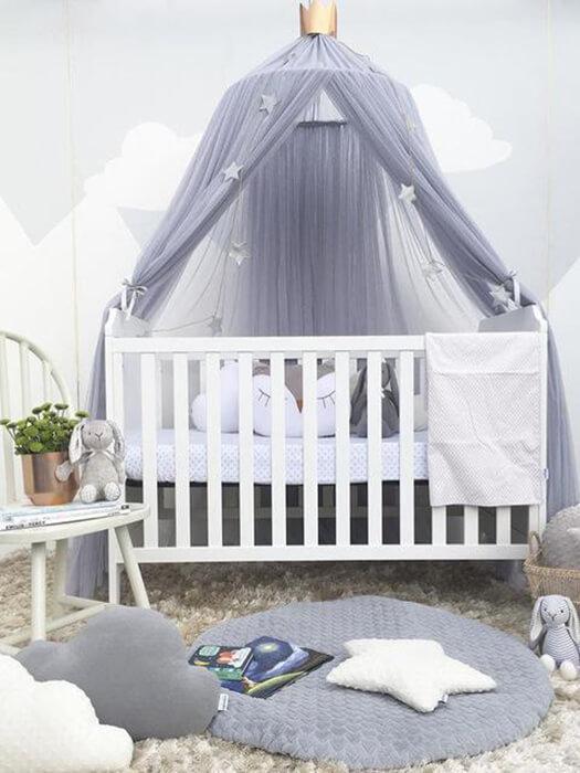 DreamDome™ – Ronde Hemel voor Babybed – Sfeervolle Beddecoratie