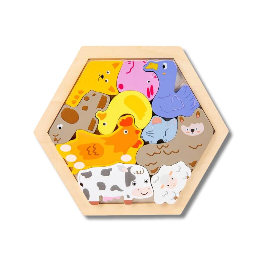 HoutLoom™ – Duurzame Houten Puzzel – Rustgevend Educatief Denkspel