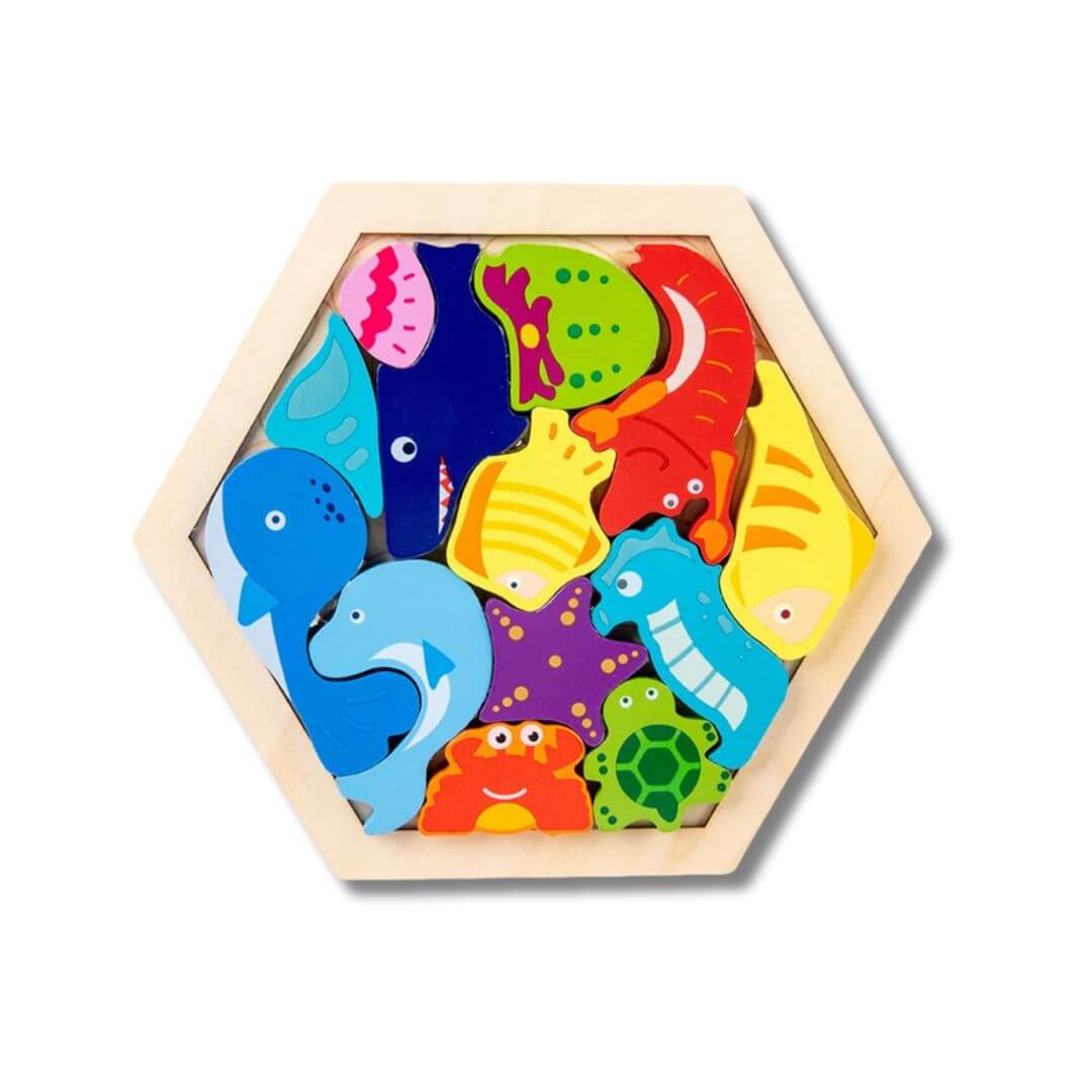 HoutLoom™ – Duurzame Houten Puzzel – Rustgevend Educatief Denkspel