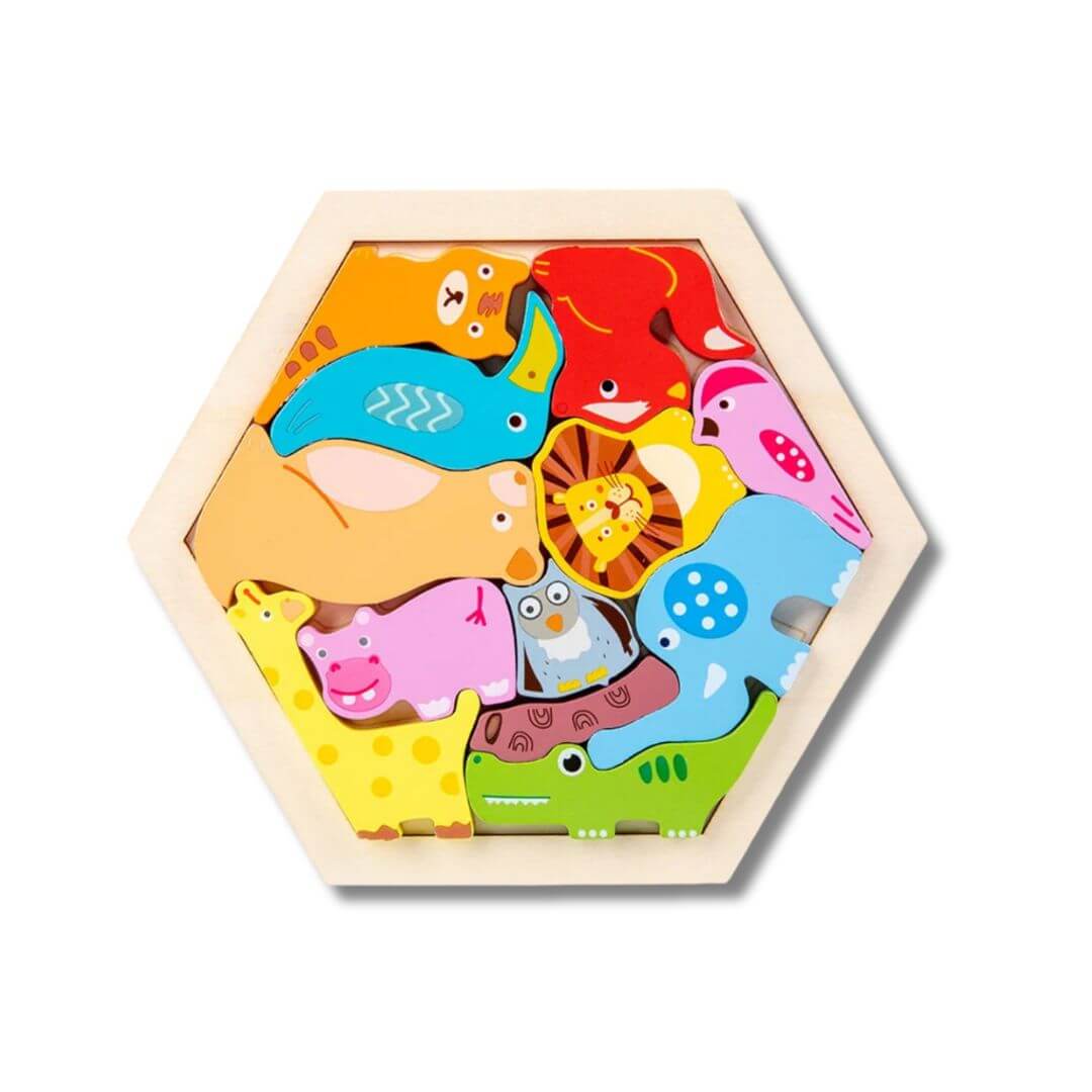 HoutLoom™ – Duurzame Houten Puzzel – Rustgevend Educatief Denkspel