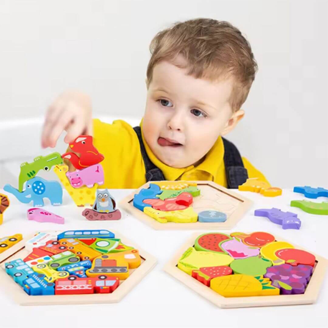 HoutLoom™ – Duurzame Houten Puzzel – Rustgevend Educatief Denkspel