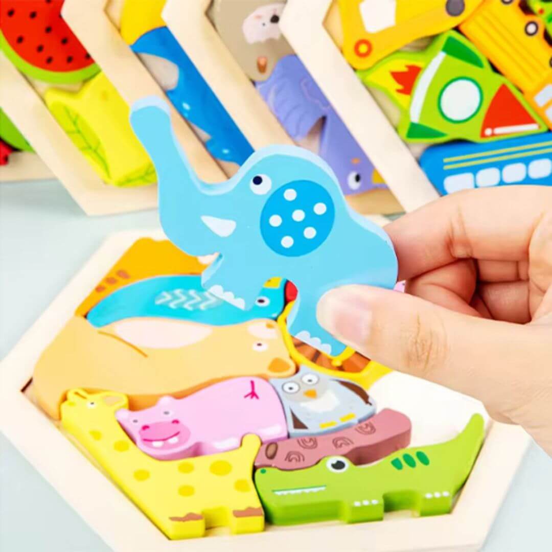 HoutLoom™ – Duurzame Houten Puzzel – Rustgevend Educatief Denkspel