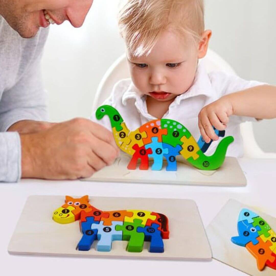 KleurenKracht™ – Houten Educatieve Puzzel – Spelenderwijs Leren en Groeien