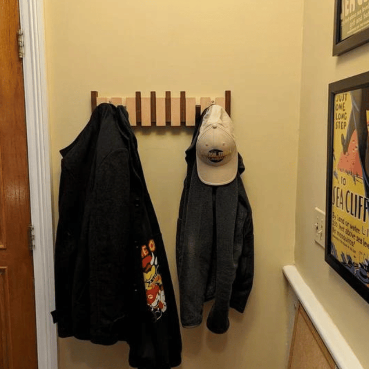 MelodyRack™ – Inklapbare Magnetische Kapstok – Piano Wandkapstok Design