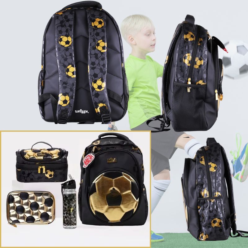 GoalPack™ – Gouden Voetbal Rugzak voor Kinderen – Sportieve Schooltas
