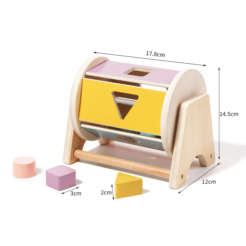 HarmonyBell™ – Houten Baby Rammelaar met Zachte Klanken – Montessori Speelgoed