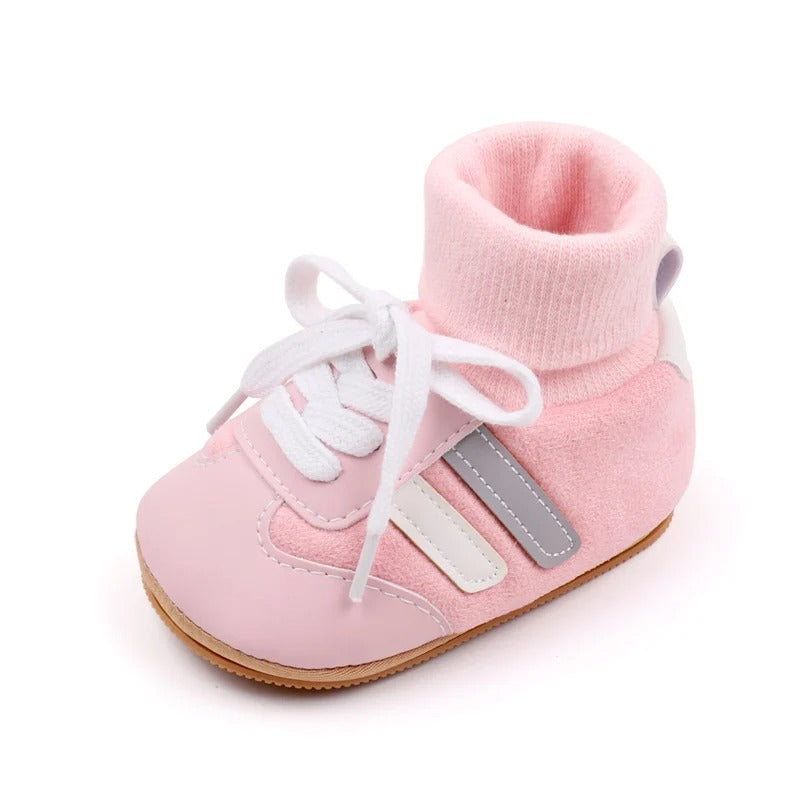 PatchSteps™ – Slipvaste Patchwork Schoenen – Baby Eerste Stapjes
