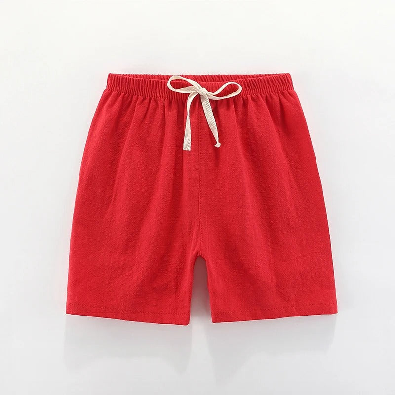 BreezeWalk™ – Sneldrogende Katoen-Linnen Shorts – Jongens Zomerbroek
