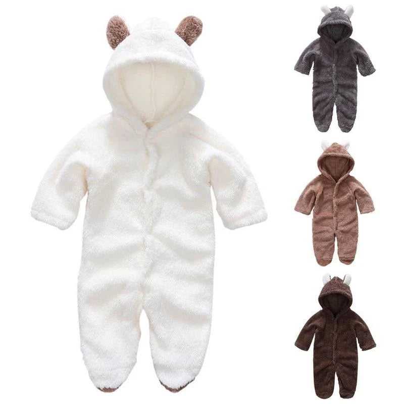 BearHug Onesie™ – Zachte baby onesie met oortjes