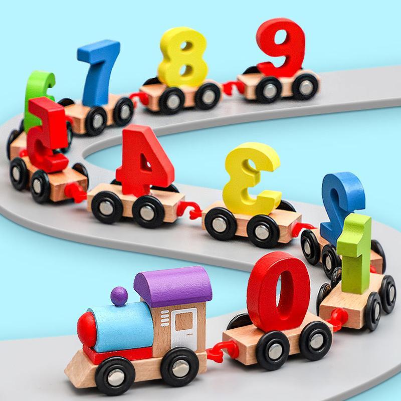 4Ever Wood™ - Houten Cijfer Trein