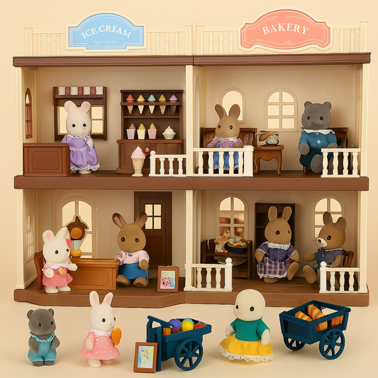 MiniVillaSet™ – 1:12 Poppenhuis Keuken & Dinette – Complete Miniatuurinrichting