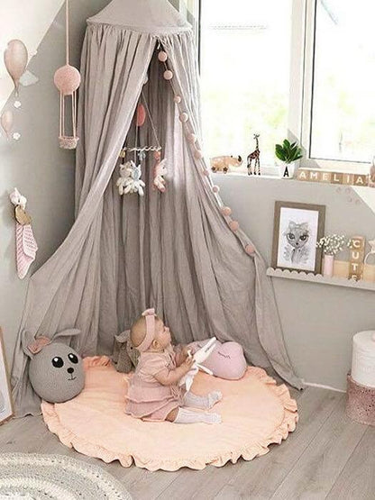 ZoetNest™ – Zachte Baby Speelmat met Ruffle Rand – Comfortabel &amp; Stijlvol Vloerkleed
