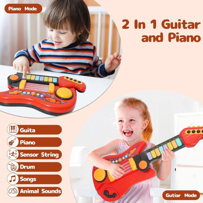 StrumStar™ – Interactieve Gitaar & Piano – Muzikaal Speelplezier voor Peuters