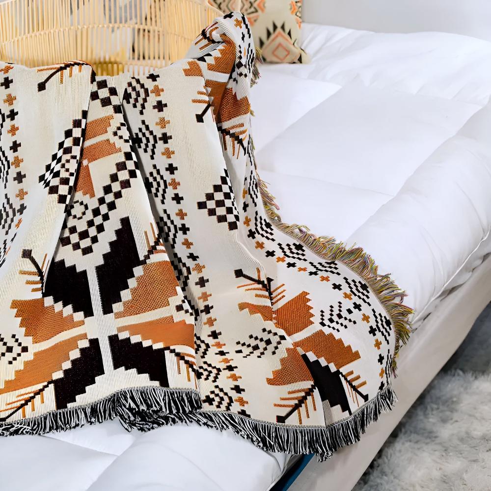 DesertVibe™ – Marokkaans Boho Picknickkleed – Bohemian buitenmat