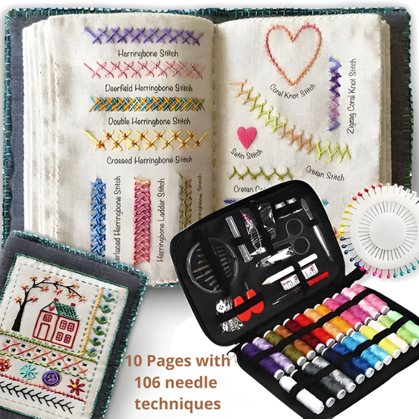 Borduren: alle technieken en 86/106 steken 40 motieven. Het grote borduurboek met geïllustreerde instructies en materiaaltips, met naaigereedschap Borduren: alle technieken en 86/106 steken 40 motieven. Het grote borduurboek met geïllustreerde instructies en materiaaltips, met naaigereedschap