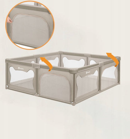 BearHaven™ – Extra Grote Veilige Speelruimte – Babybox voor Binnengebruik