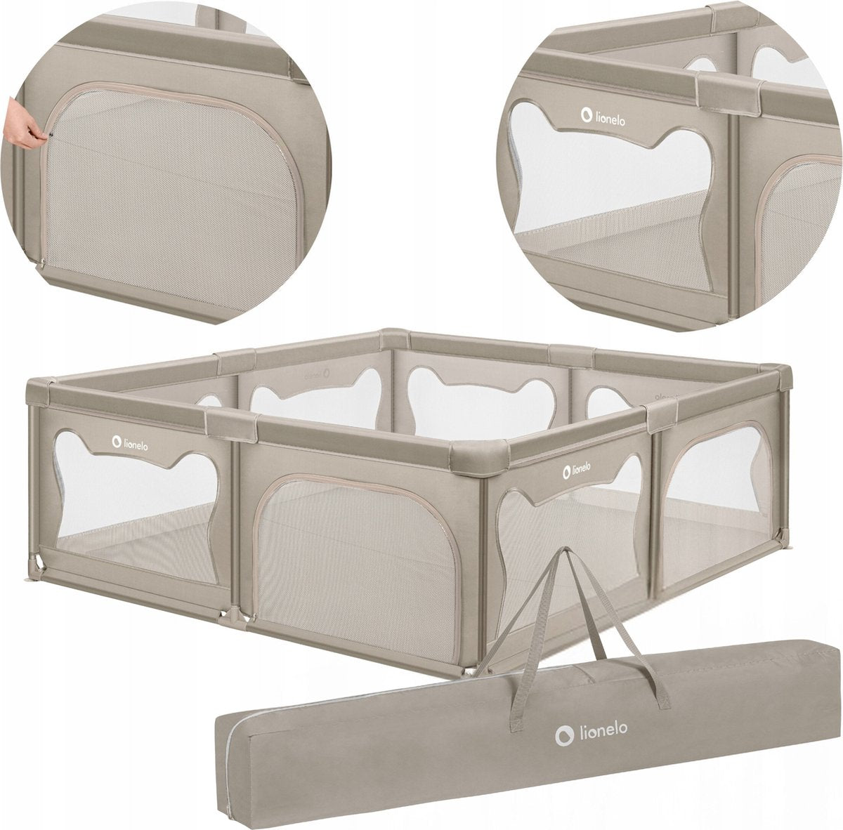 BearHaven™ – Extra Grote Veilige Speelruimte – Babybox voor Binnengebruik