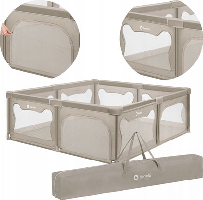 BearHaven™ – Extra Grote Veilige Speelruimte – Babybox voor Binnengebruik