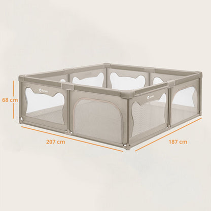 BearHaven™ – Extra Grote Veilige Speelruimte – Babybox voor Binnengebruik