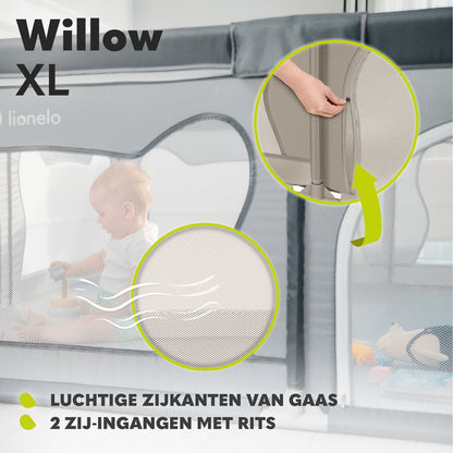 BearHaven™ – Extra Grote Veilige Speelruimte – Babybox voor Binnengebruik
