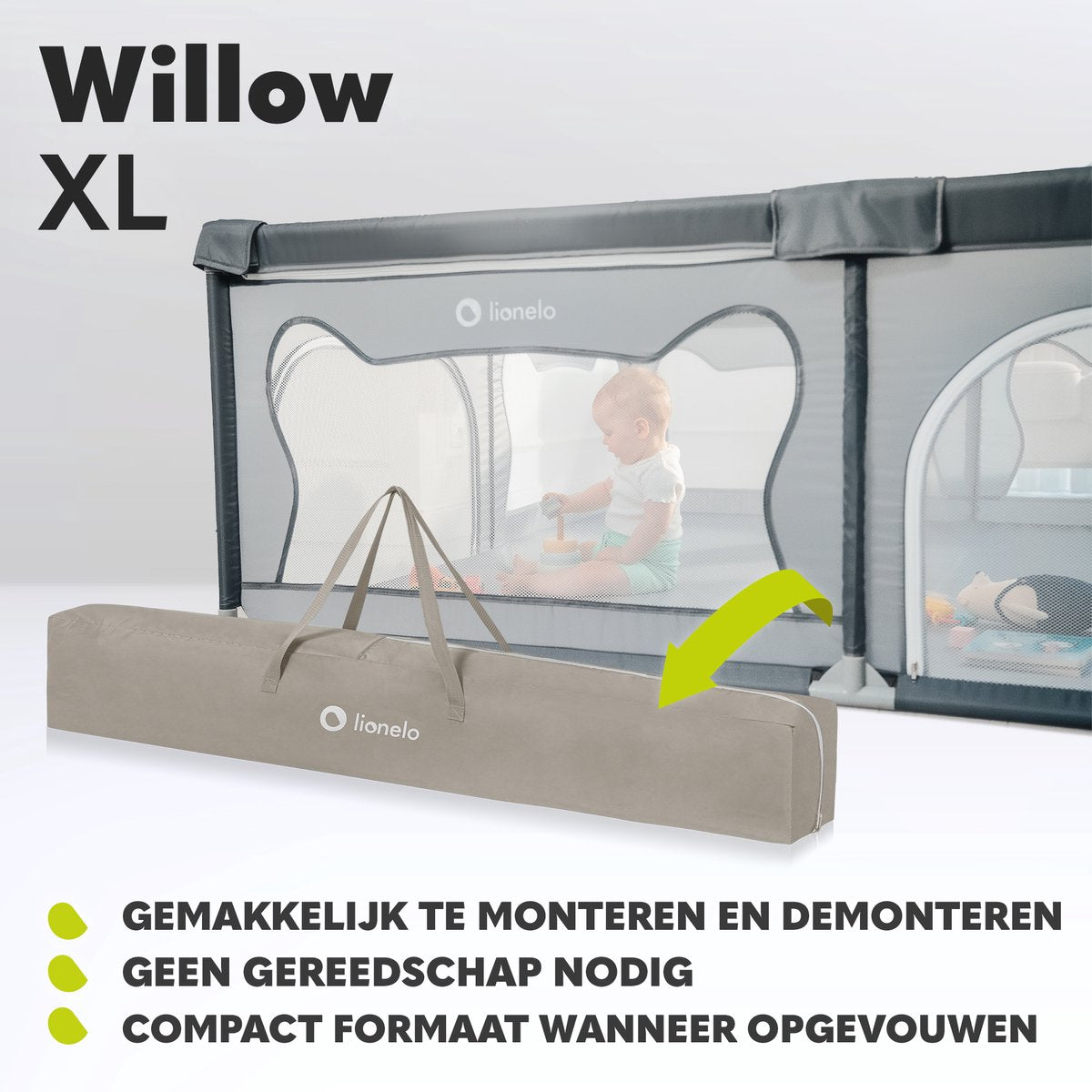 BearHaven™ – Extra Grote Veilige Speelruimte – Babybox voor Binnengebruik