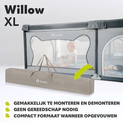 BearHaven™ – Extra Grote Veilige Speelruimte – Babybox voor Binnengebruik