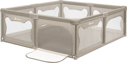 BearHaven™ – Extra Grote Veilige Speelruimte – Babybox voor Binnengebruik