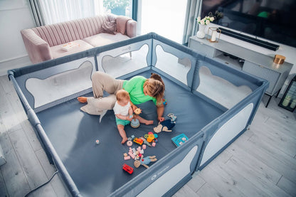 BearHaven™ – Extra Grote Veilige Speelruimte – Babybox voor Binnengebruik