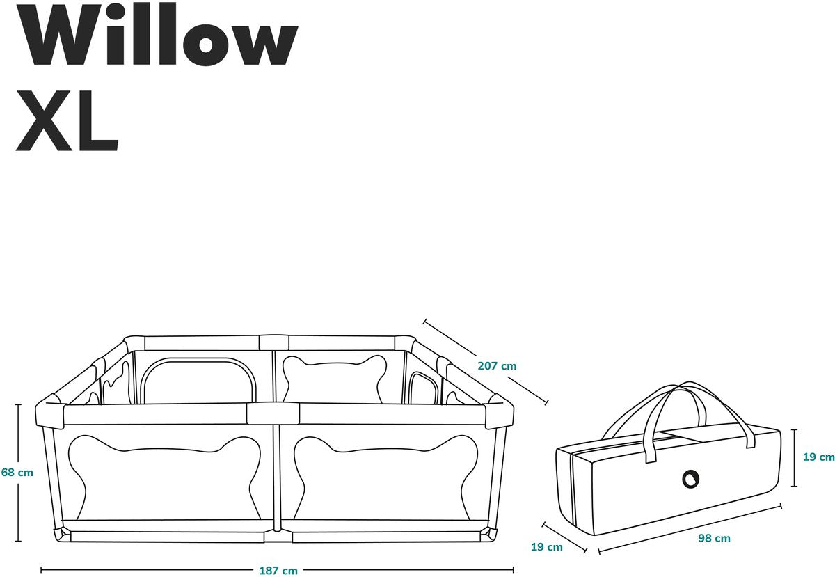 BearHaven™ – Extra Grote Veilige Speelruimte – Babybox voor Binnengebruik