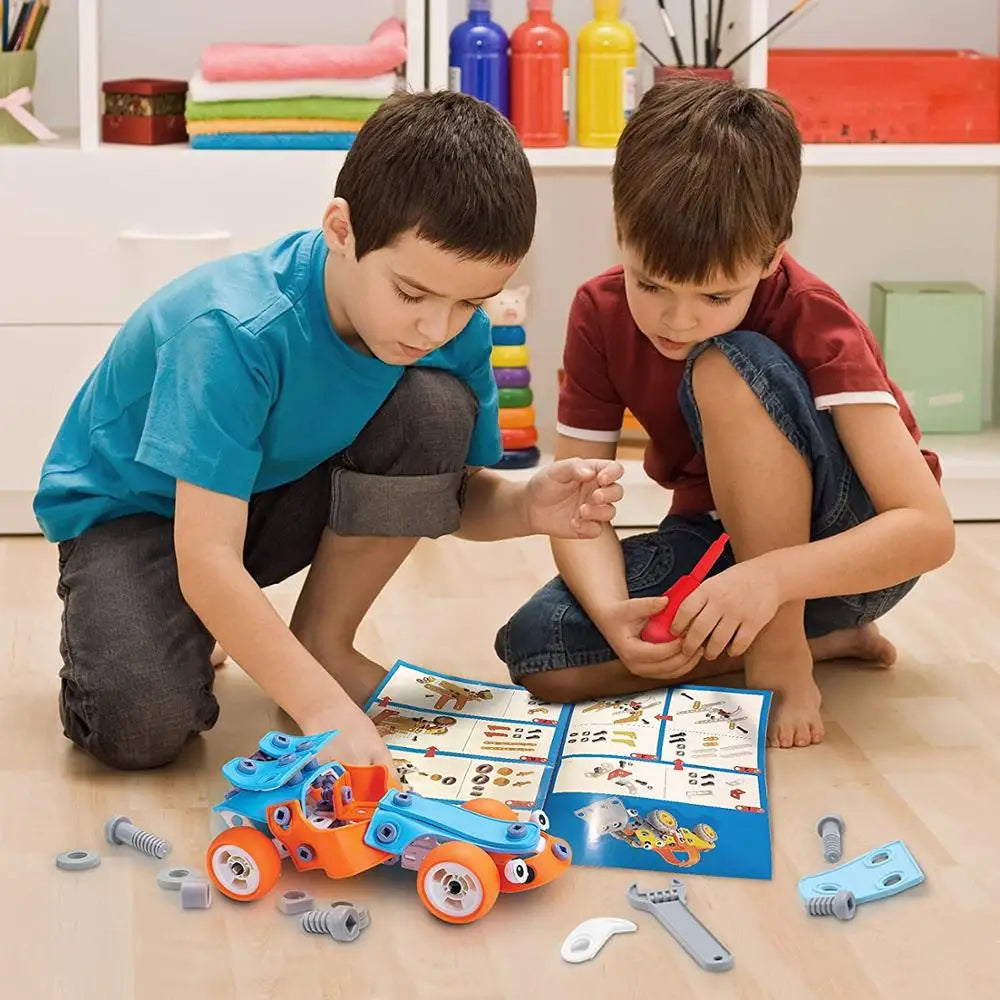 Build & Play™ - Constructie Wagen- STEM-Speelgoed