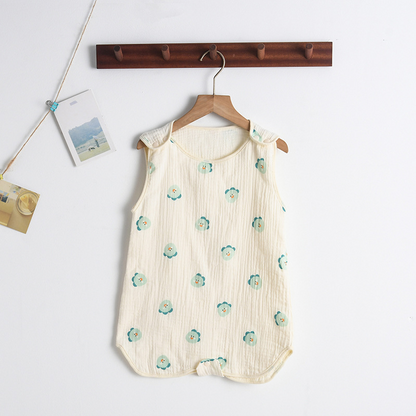 SleepBloom™ – Luchtige Musselin Zomerslaapzak – Baby Slaapcomfort Set