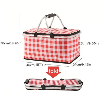 CheckNest™ – Opvouwbare Picknickmand – Geïsoleerde Outdoor Mand