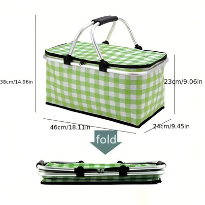 CheckNest™ – Opvouwbare Picknickmand – Geïsoleerde Outdoor Mand
