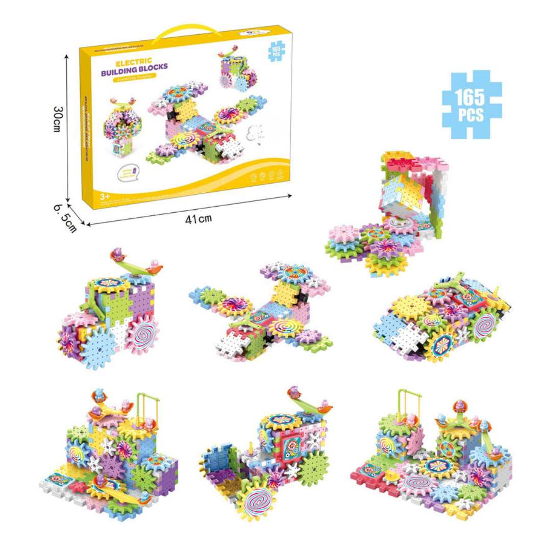 Spin&Build™ - Roterende Montessori Bouwset - Creatief bouw speelgoed
