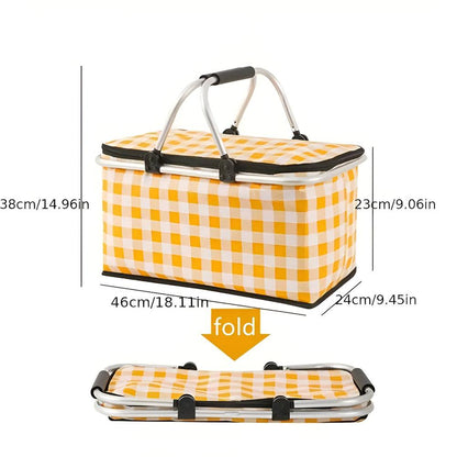CheckNest™ – Opvouwbare Picknickmand – Geïsoleerde Outdoor Mand
