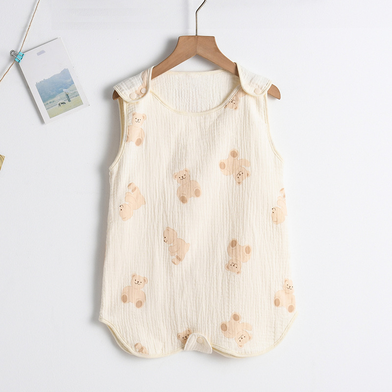 SleepBloom™ – Luchtige Musselin Zomerslaapzak – Baby Slaapcomfort Set