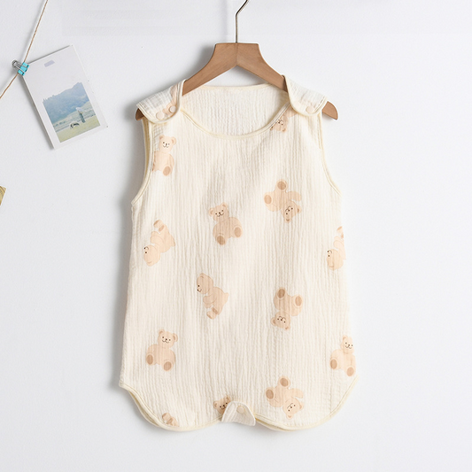 SleepBloom™ – Luchtige Musselin Zomerslaapzak – Baby Slaapcomfort Set