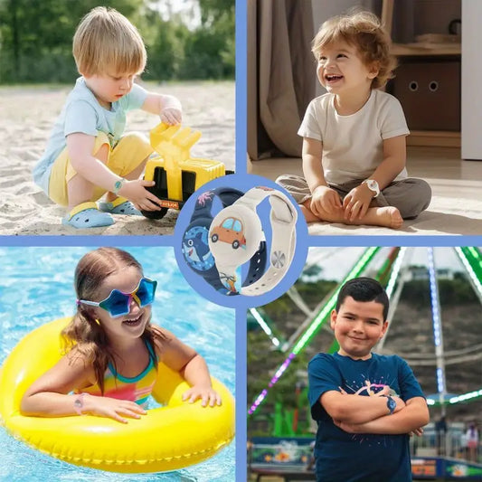 TagTrek™ – Kinderarmband voor AirTag – Veiligheid met Speelse Stijl