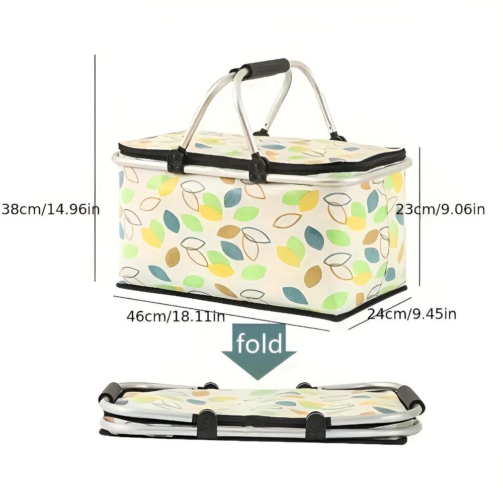 CheckNest™ – Opvouwbare Picknickmand – Geïsoleerde Outdoor Mand