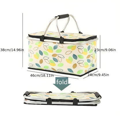 CheckNest™ – Opvouwbare Picknickmand – Geïsoleerde Outdoor Mand