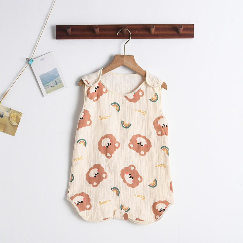 SleepBloom™ – Luchtige Musselin Zomerslaapzak – Baby Slaapcomfort Set